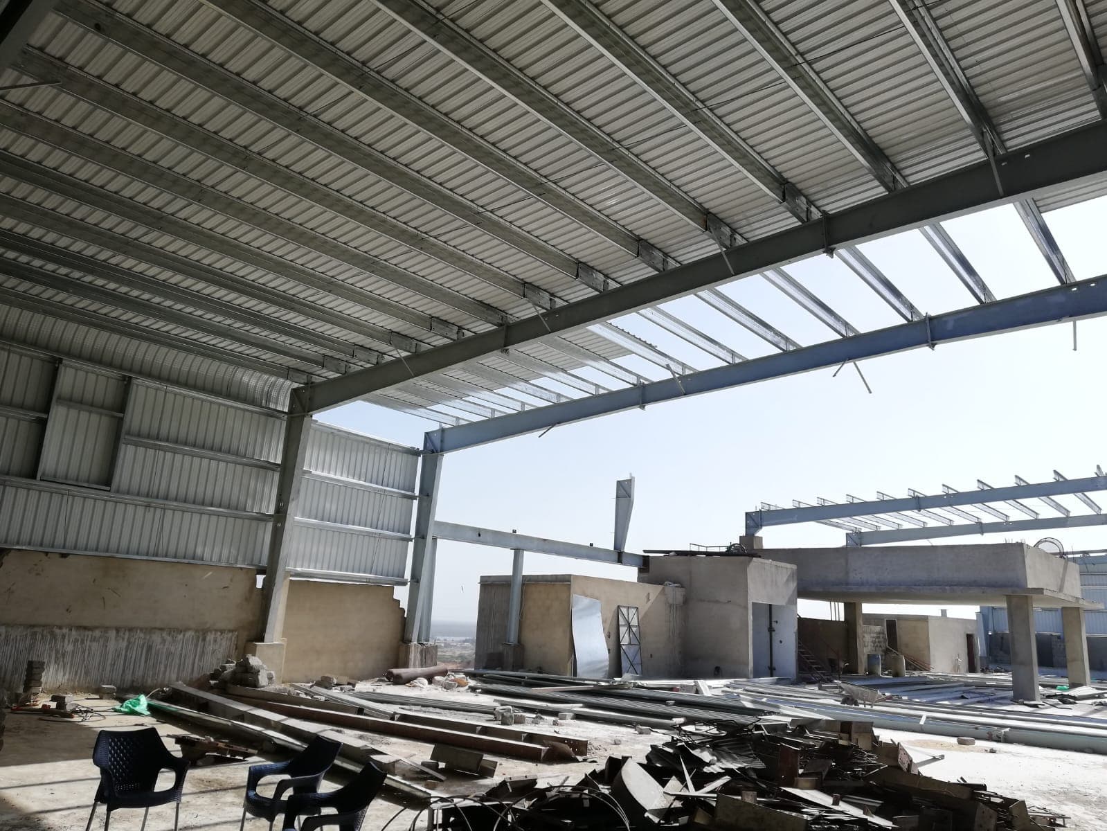 Industrial PEB shed structure