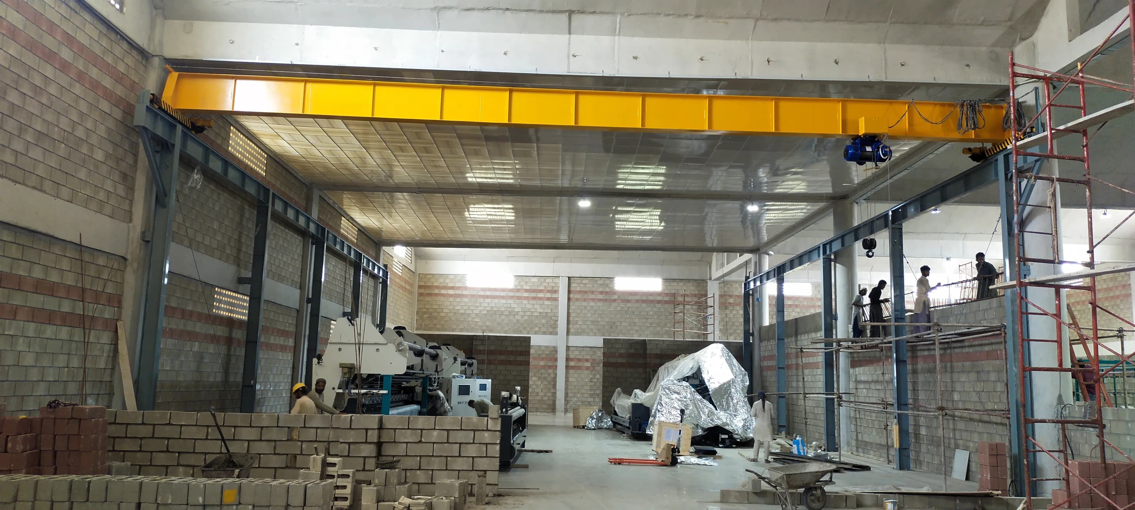 Completed industrial steelwork photo