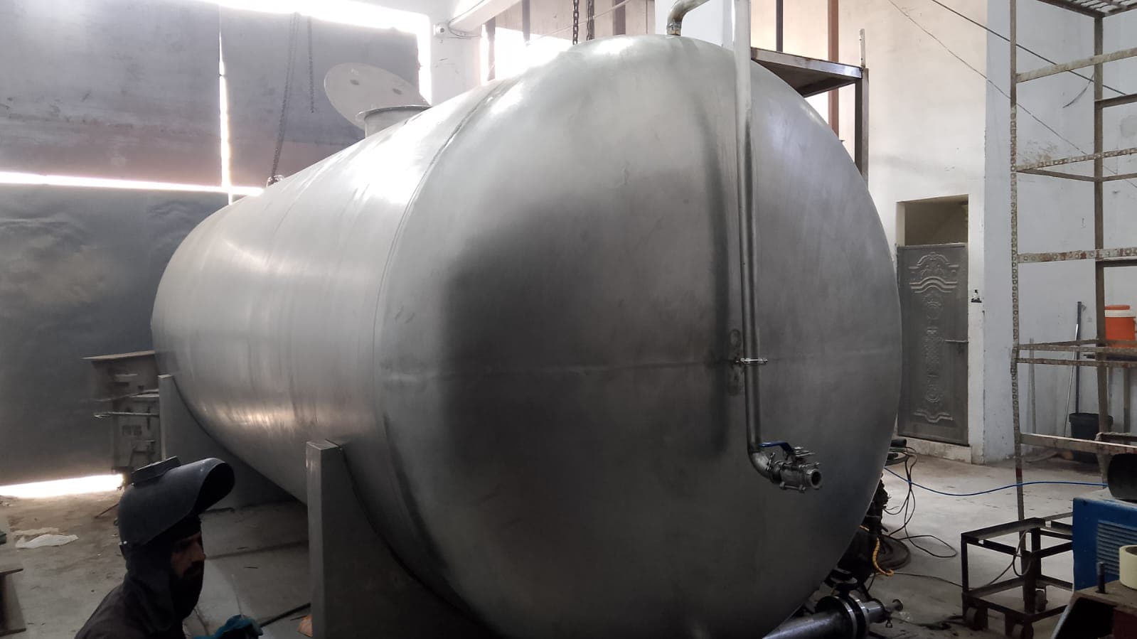 Bulk storage tank fabrication progress
