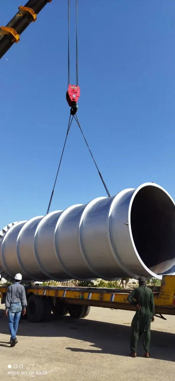Gas turbine chimney industrial steel project