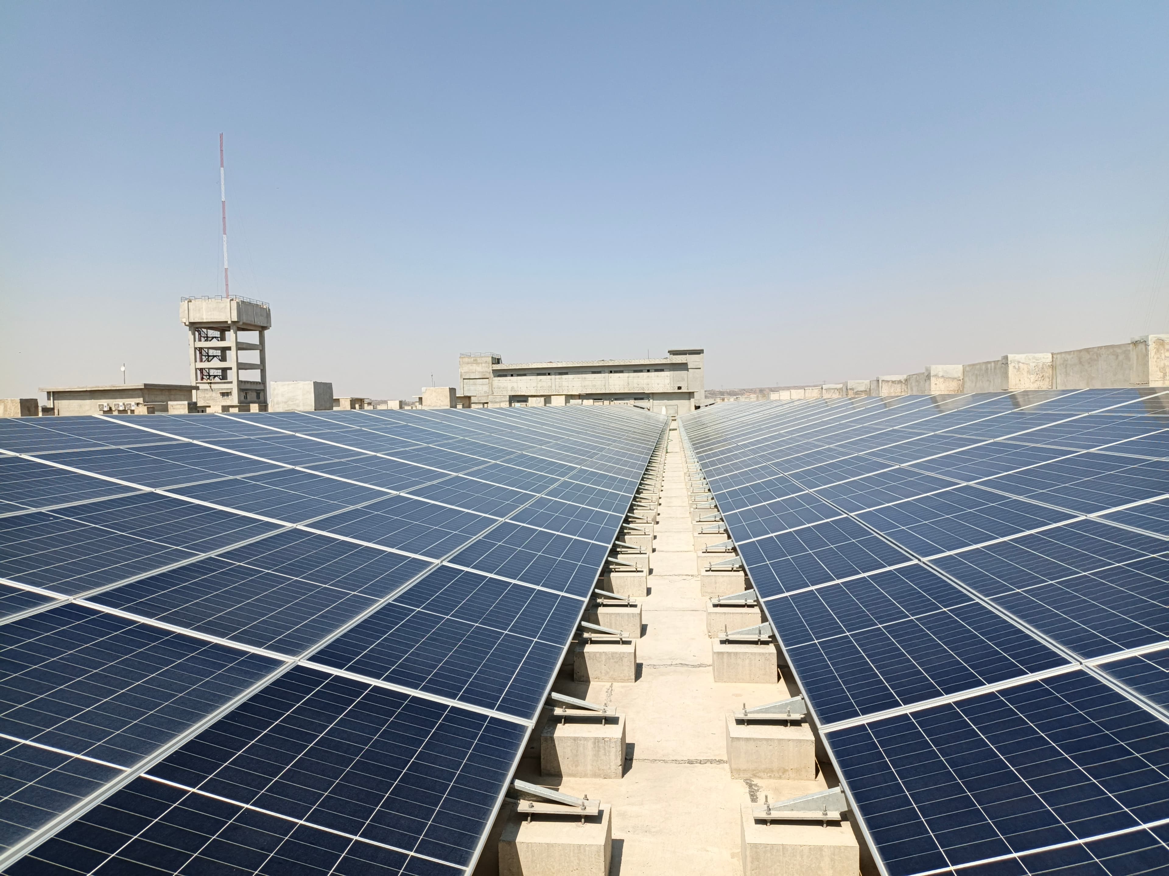 Solar panel support frames