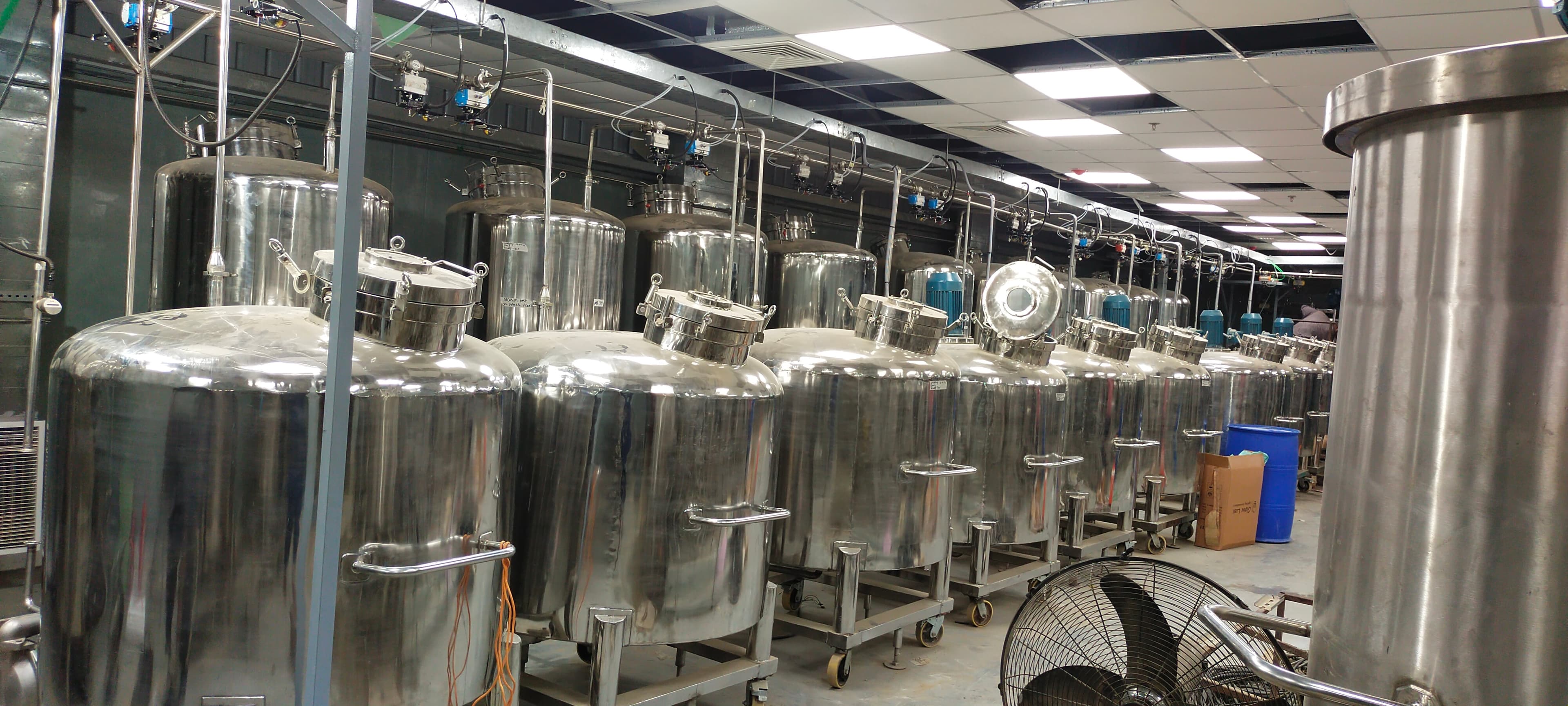SS mixing tank fabrication